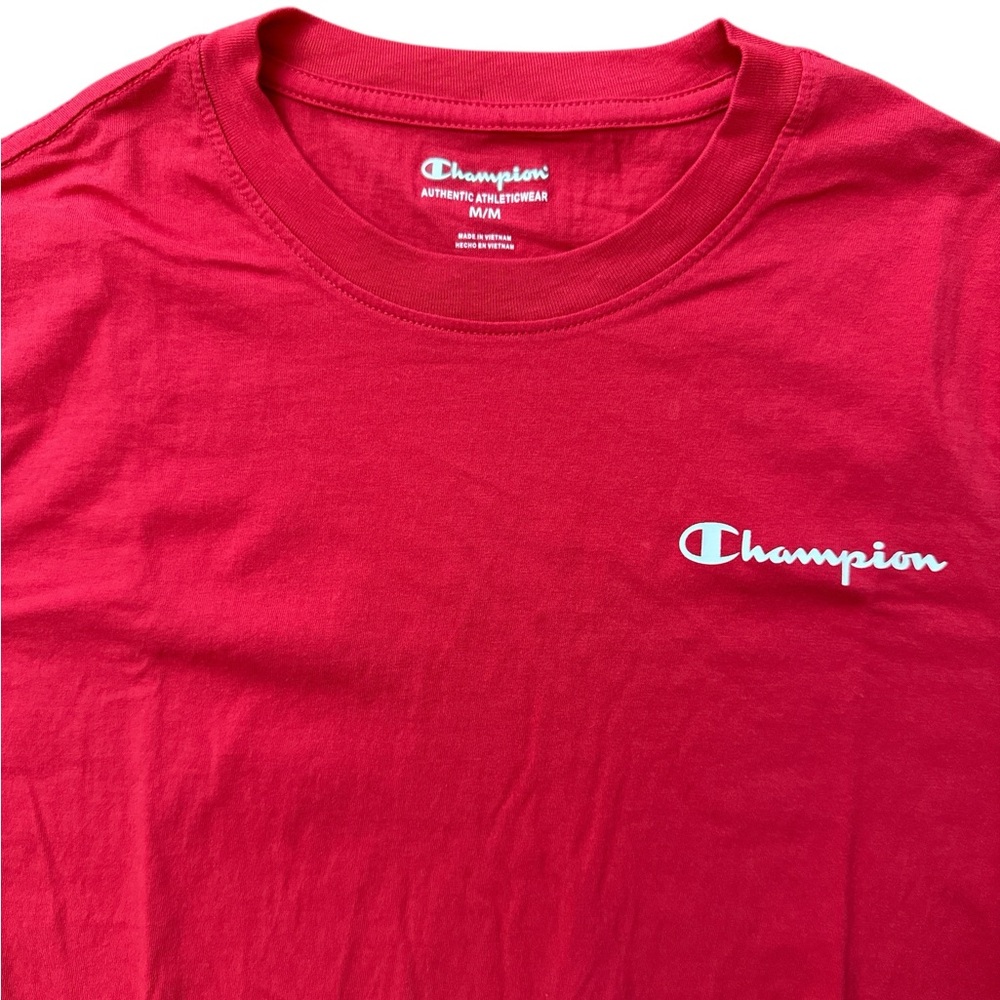 Champion Men’s Size Medium‎ Coral Color T-Shirt Champion Logo Athletic Fit